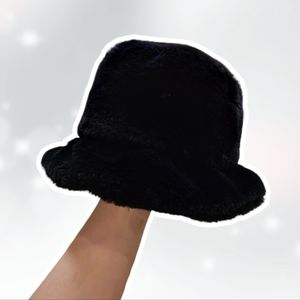 K Accessories One Size Faux Fur Fluffy Bucket Hat
